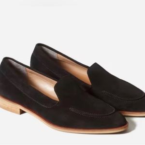 Everlane modern black velvet loafer size 7